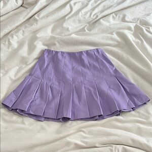 Alice + Olivia Lilac Vegan Leather Skirt